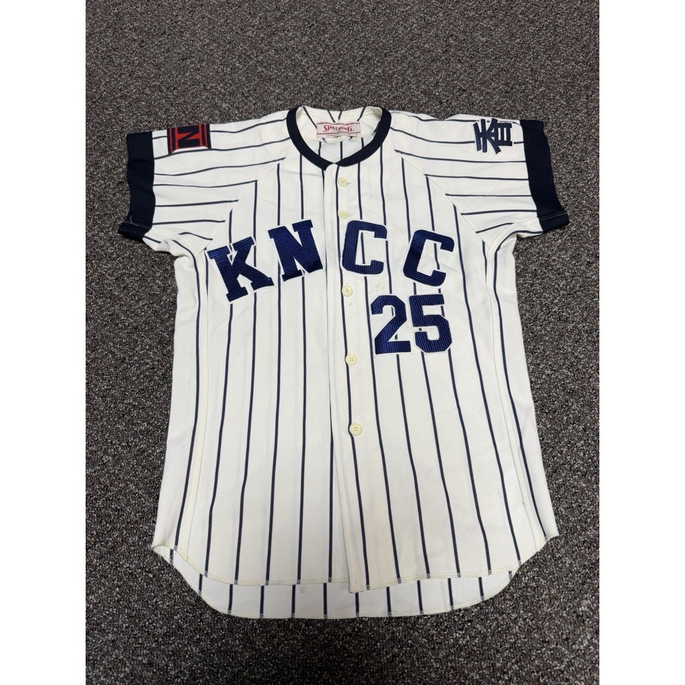 Spalding Jersey Repro Baseball Pinstripe Kncc Japanese Designer Pinstripe Small